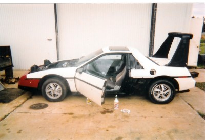 car being cleaned